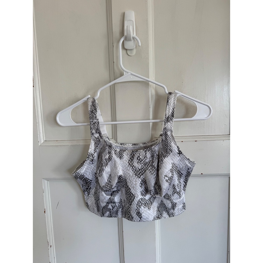 Ruby Ribbon gray snakeskin print bra size 36